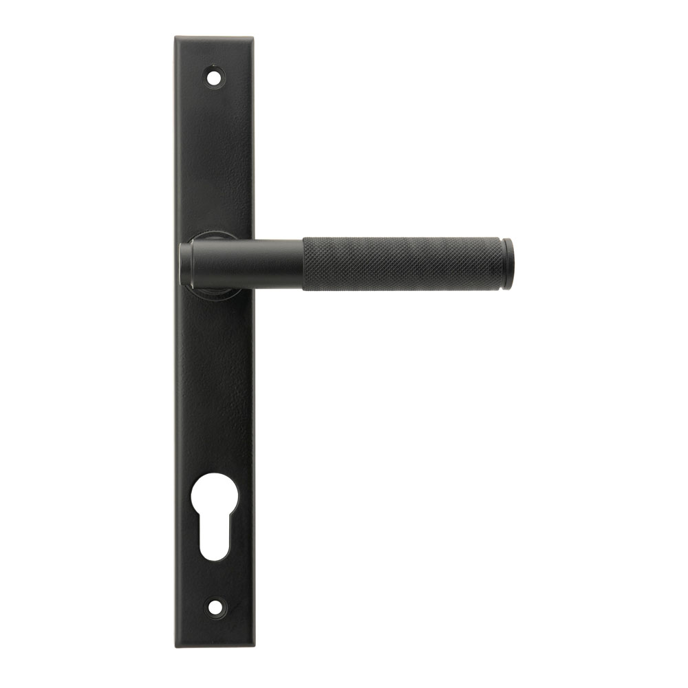 From the Anvil Brompton Slimline Lever Espag. Lock Set - Matt Black - (Sold in Pairs)